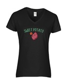 Epic Ladies Sweet Potato Is Me Thanksgiving Meme V-Neck Graphic T-Shirts