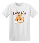 Epic Adult/Youth Cutie Pie Pumpkin Thanksgiving Cotton Graphic T-Shirts