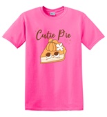 Epic Adult/Youth Cutie Pie Pumpkin Thanksgiving Cotton Graphic T-Shirts