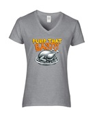 Epic Ladies Pump That Baste Thanksgiving V-Neck Graphic T-Shirts