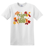 Epic Adult/Youth I'd Like To Leaf Now Fall Thanksgiving Cotton Graphic T-Shirts