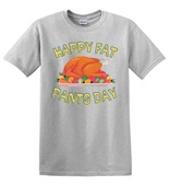 Epic Adult/Youth Happy Fat Pants Day Thanksgiving Feast Cotton Graphic T-Shirts