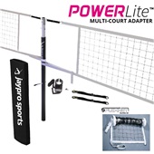 PowerLite Volleyball Net Center Upright System (3" Floor Sleeve) - NFHS, NCAA, USVBA Compliant