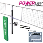 PowerLite Volleyball Net Center Upright System (3" Floor Sleeve) - NFHS, NCAA, USVBA Compliant