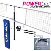 PowerLite Volleyball Net Center Upright System (3" Floor Sleeve) - NFHS, NCAA, USVBA Compliant