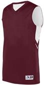 Adult Youth Alley-Oop Reversible Basketball Jersey Outside: MAROON, Inside: WHITE Primary
