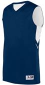 Adult Youth Alley-Oop Reversible Basketball Jersey Outside: NAVY, Inside: WHITE Primary