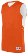 Adult Youth Alley-Oop Reversible Basketball Jersey Outside: ORANGE, Inside: WHITE Primary