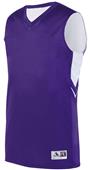 Adult Youth Alley-Oop Reversible Basketball Jersey Outside: PURPLE, Inside: WHITE Primary