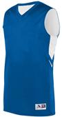 Adult Youth Alley-Oop Reversible Basketball Jersey Outside: ROYAL, Inside: WHITE Primary