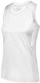 Girls Multiple Sports Crossover Tank Jersey WHITE/WHITE Primary