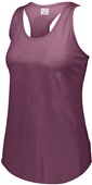 Girls Lux Tri-Blend Scoop Neckline Racerback Tank MAROON HEATHER Primary