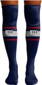 Custom Team Sports Socks - Sublimated Over-the-Knee Socks - "Precision"