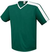 Adult Youth V-Neck Genesis Soccer Jersey FOREST/WHITE Primary