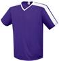 Adult Youth V-Neck Genesis Soccer Jersey PURPLE/WHITE Primary