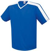Adult Youth V-Neck Genesis Soccer Jersey ROYAL/WHITE Primary