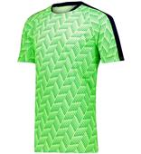 Adult Youth Hypervolt Soccer Jersey LIME PRINT/NAVY Primary