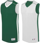 Womens Reversible Competition Basketball Jersey Outside: FOREST, Inside: WHITE Primary