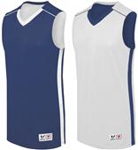 Womens Reversible Competition Basketball Jersey Outside: NAVY, Inside: WHITE Primary