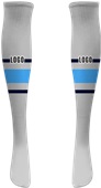 Custom Team Sports Socks - Sublimated Knee-High Socks - "Precision"