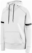 Womens Girls Pouch Pocket 2-Color Scuba Hoody Athletic Pullover WHITE/BLACK/GRAPHITE Primary