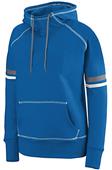 Womens Girls Pouch Pocket 2-Color Scuba Hoody Athletic Pullover ROYAL/WHITE/GRAPHITE Primary