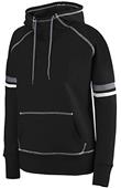 Womens Girls Pouch Pocket 2-Color Scuba Hoody Athletic Pullover BLACK/WHITE/GRAPHITE Primary