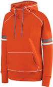 Womens Girls Pouch Pocket 2-Color Scuba Hoody Athletic Pullover ORANGE/WHITE/GRAPHITE Primary