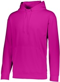 Adult Youth Lightweight Performance Wicking Fleece Sports Hoodie POWER PINK Primary