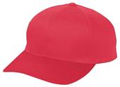 Adjustable 6-Panel, Pre-Curved, Low-Profile Trucker Baseball Cap (Red or Purple) RED Primary