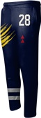 Sublimated Fleece Open Bottom Sweatpants - "ScratchedUp"