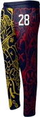 Sublimated Fleece Open Bottom Sweatpants - "Streetpop"