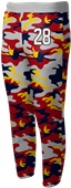 Sublimated Fleece Loose Fit Elastic Bottom Sweatpants - Camo