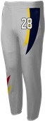 Sublimated Fleece Loose Fit Elastic Bottom Sweatpants - Wavepoint
