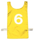 Youth Numbered Heavyweight Nylon Pinnies (1 - DOZEN)