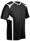 Youth London V-Neck Performance Soccer Jersey BLACK Primary