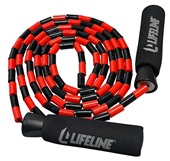 Lifeline Fitness Beaded Jump Rope - Cardio & Full Body Exercise for Home Workout