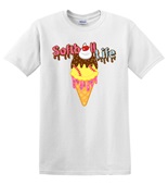 Epic Adult/Youth Softball Life Ice Cream Cone Drip Cotton Graphic T-Shirts