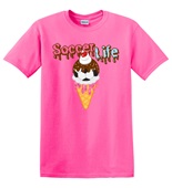 Epic Adult/Youth Soccer Life Ice Cream Cone Drip Cotton Graphic T-Shirts