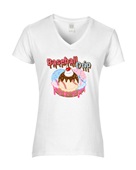Epic Ladies Baseball Drip Ice Cream Sundae Life V-Neck Graphic T-Shirts