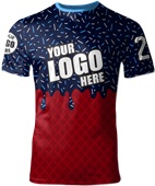 Custom All Sport Jersey - Sublimated "WaffleCone" Cool Performance Unisex Crew Tee