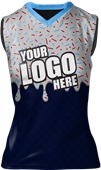 Womens/Girls Sublimated Basketball Jersey - Custom "WaffleCone" Cool Performance Tank