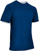 DOUBLE - Z-Cloth DRI-GEAR Custom Reversible Athletic Tee Adult & Youth Outside: NAVY, Inside: WHITE Primary