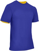DOUBLE - Z-Cloth DRI-GEAR Custom Reversible Athletic Tee Adult & Youth Outside: PURPLE, Inside: GOLD Primary