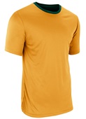 DOUBLE - Z-Cloth DRI-GEAR Reversible Athletic Tee Adult & Youth Outside: FOREST, Inside: GOLD Primary