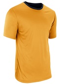 DOUBLE - Z-Cloth DRI-GEAR Reversible Athletic Tee Adult & Youth Outside: NAVY, Inside: GOLD Primary