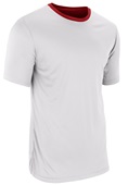 DOUBLE - Z-Cloth DRI-GEAR Reversible Athletic Tee Adult & Youth Outside: SCARLET, Inside: WHITE Primary