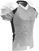 Huddle Stretch Polyester Football Jersey Adult Youth WHITE/BLACK Primary