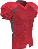Huddle Stretch Polyester Football Jersey Adult Youth SCARLET/BLACK Primary