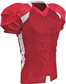 Huddle Stretch Polyester Football Jersey Adult Youth SCARLET/WHITE Primary
